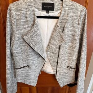 Banana Republic Women's Textured Gray Blazer